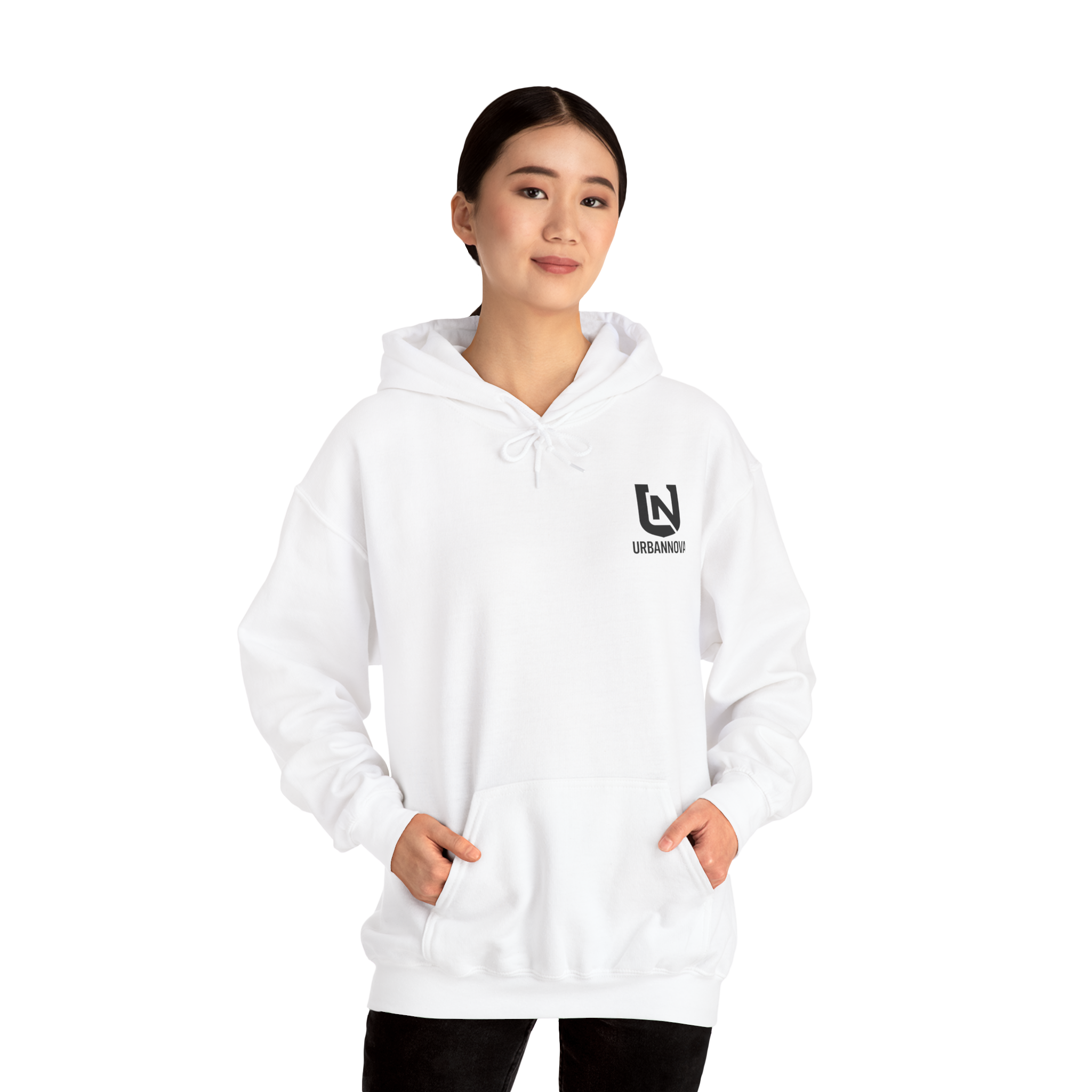 Pull à capuche Blanc